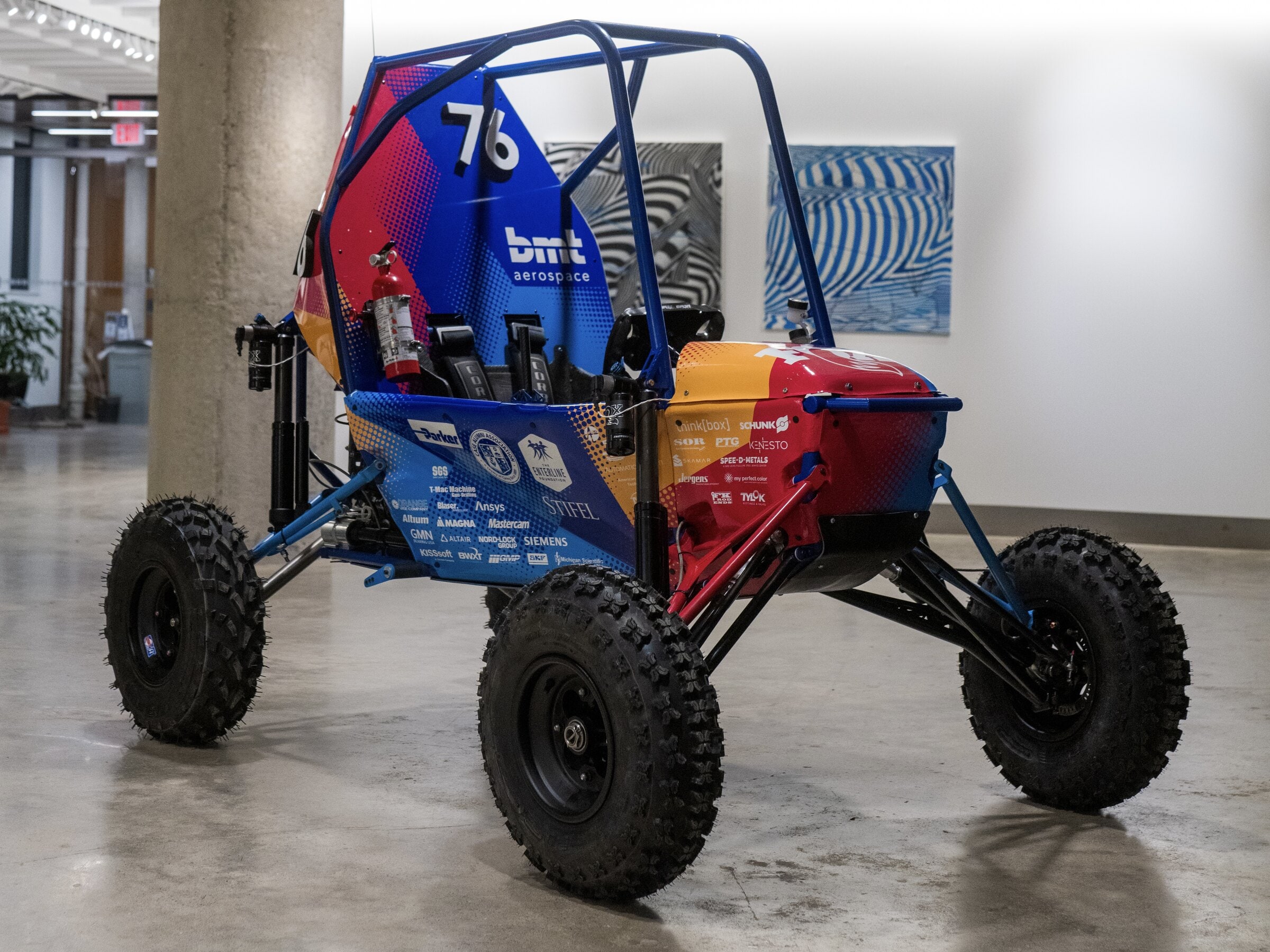 SR25 vehicle at design presentation