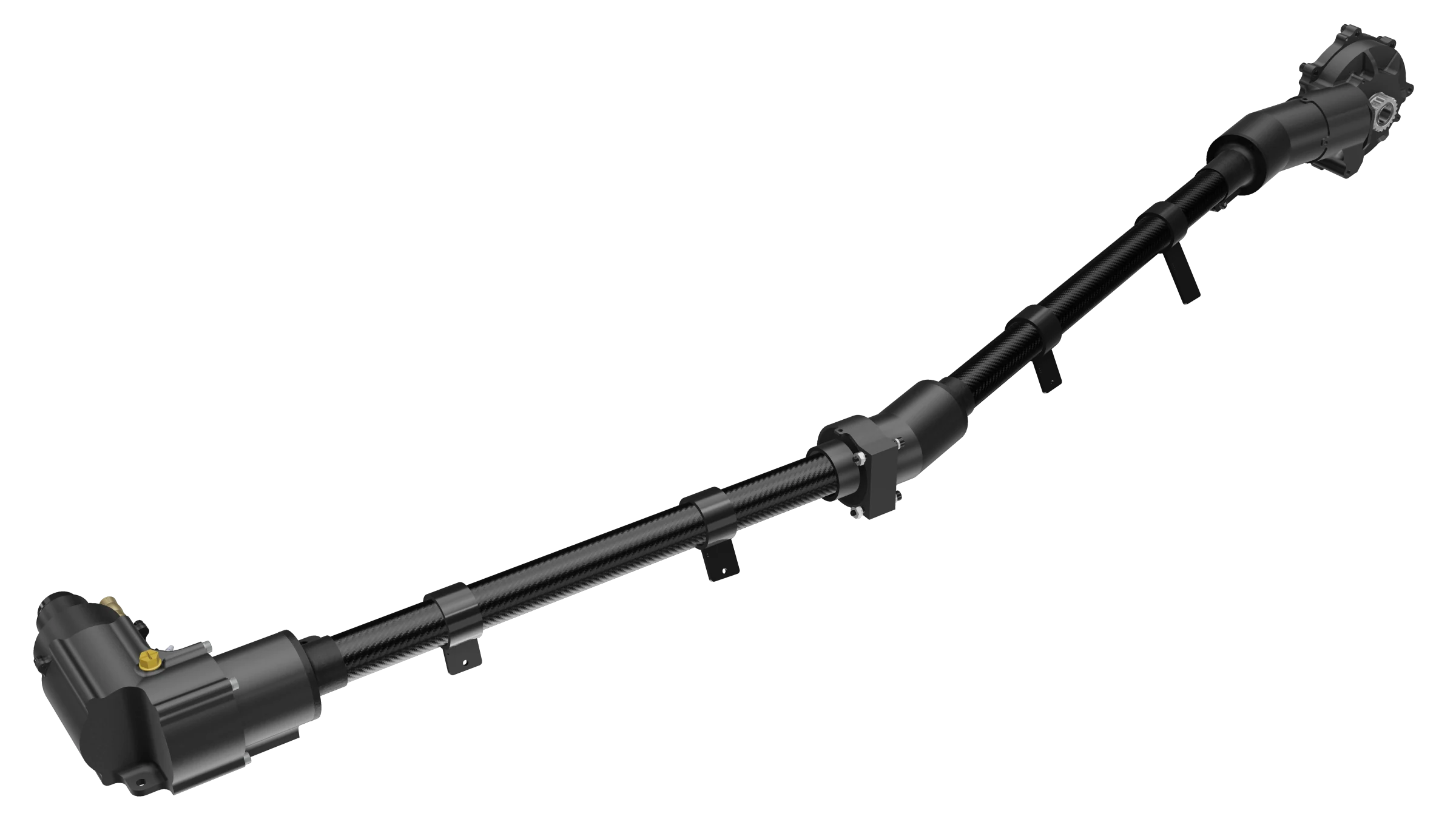 SR25 shrouded 4WD propshaft assembly render